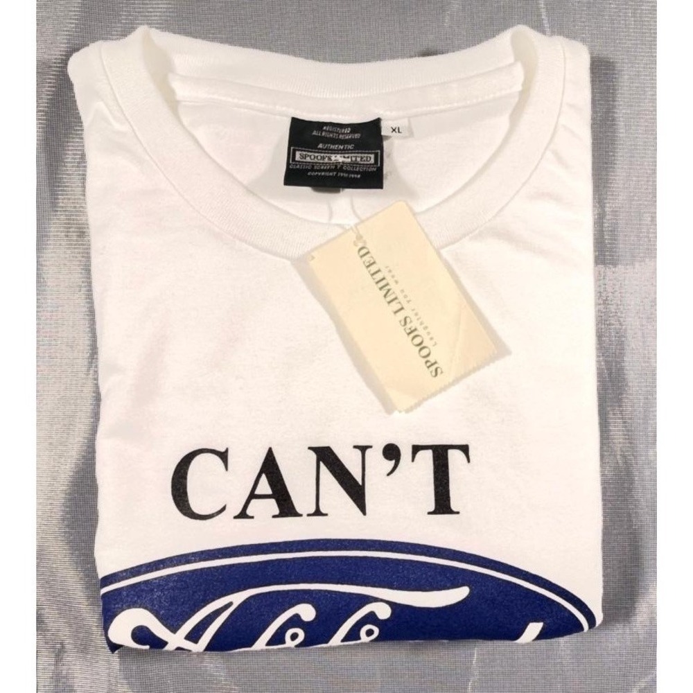 Vintage Can't Afford Lately Spoofs Limited White Short Sleeve Shirt Size XL NEW - Picture 7 of 9